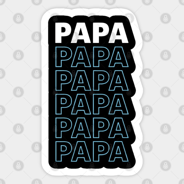Papa Typography Father's Day Design Sticker by TurnEffect